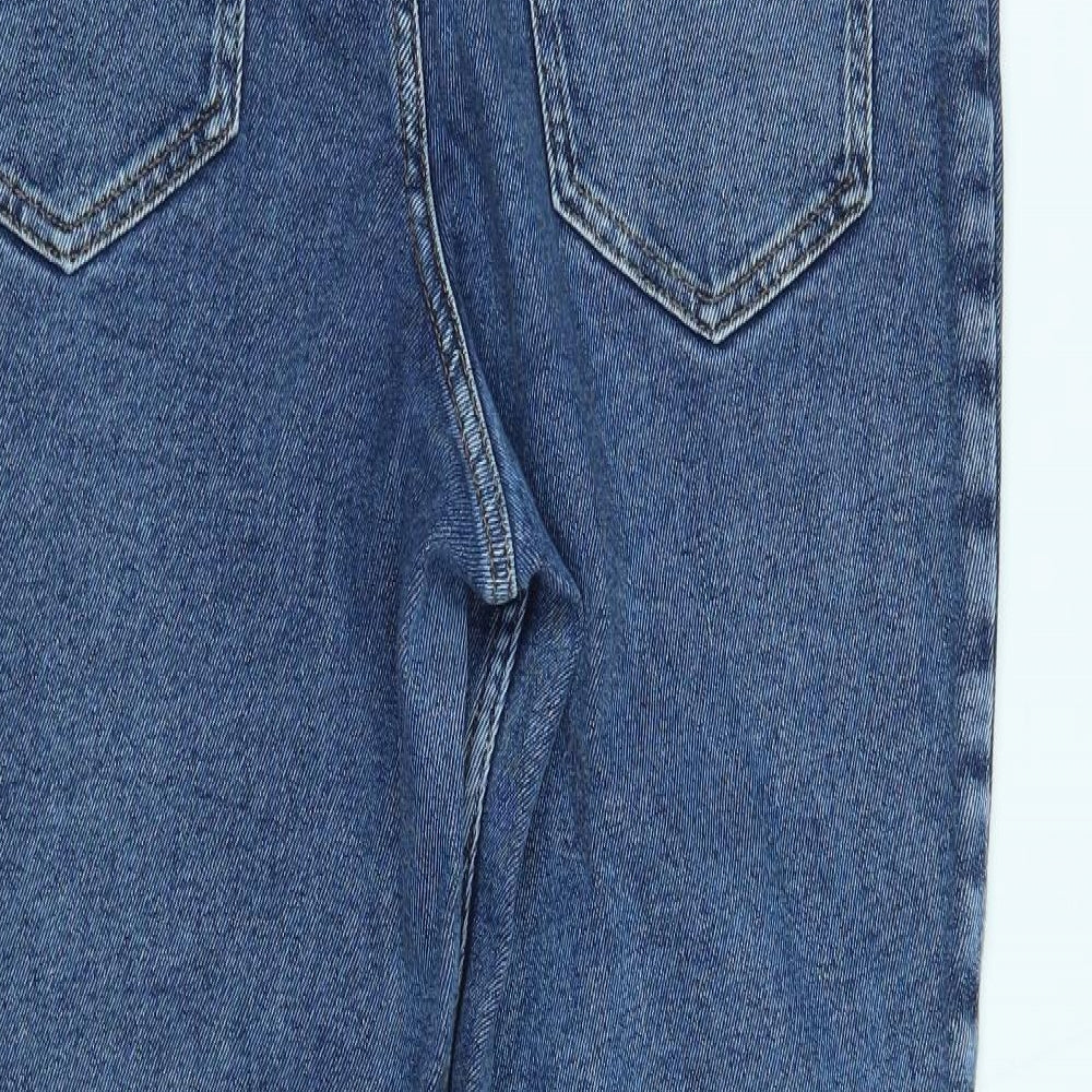 New Look Womens Blue  Denim Mom Jeans Size 14 L28 in