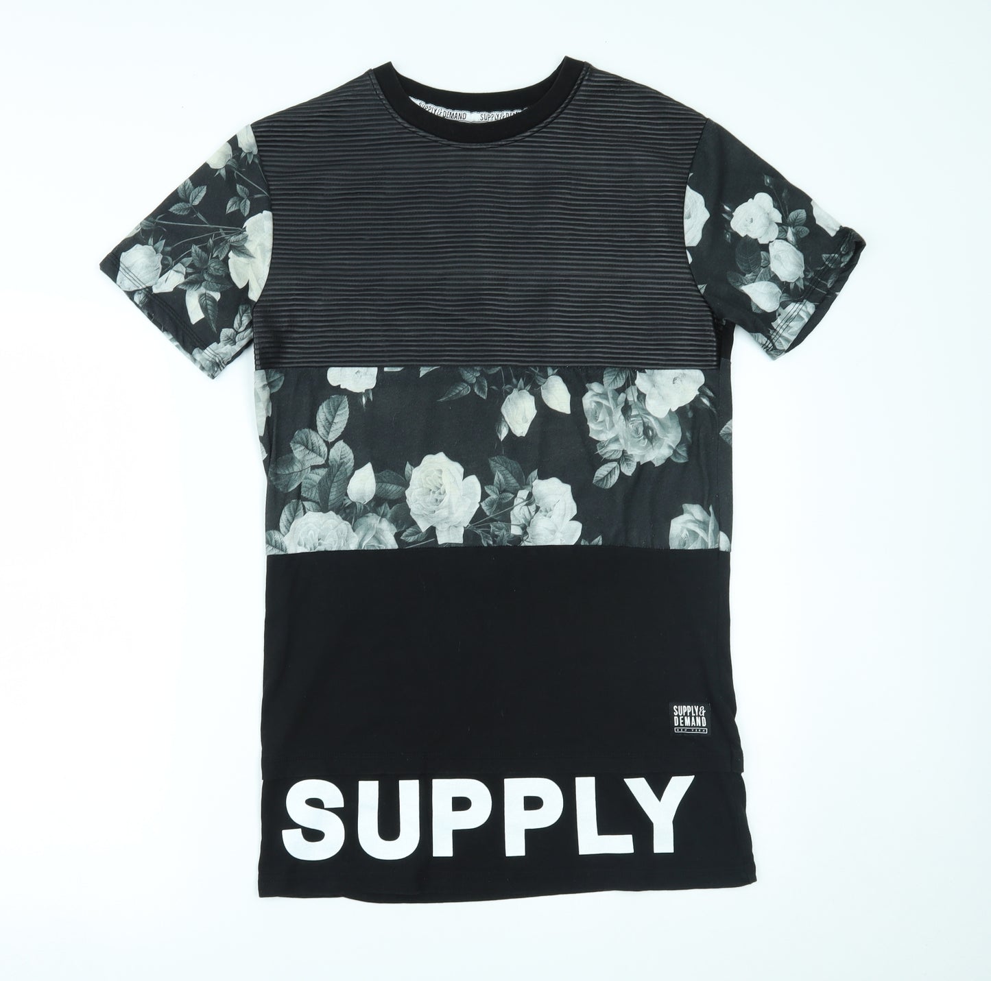 Supply & Demand Co. Mens Black    T-Shirt Size S
