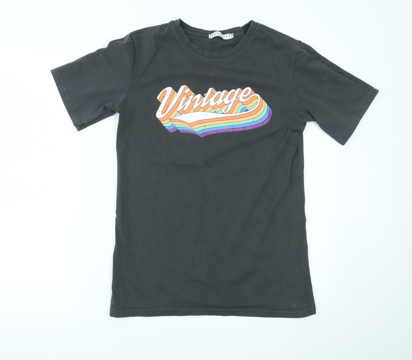 By Clara Womens Grey   Basic T-Shirt Size M