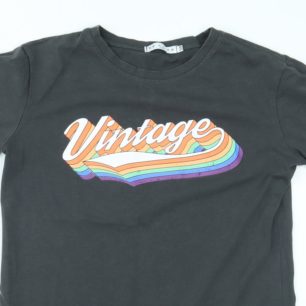 By Clara Womens Grey   Basic T-Shirt Size M
