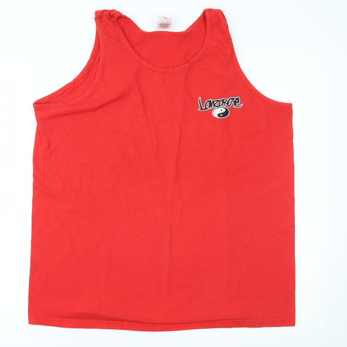 Fruit of the Loom Mens Red   Basic Tank Size XL