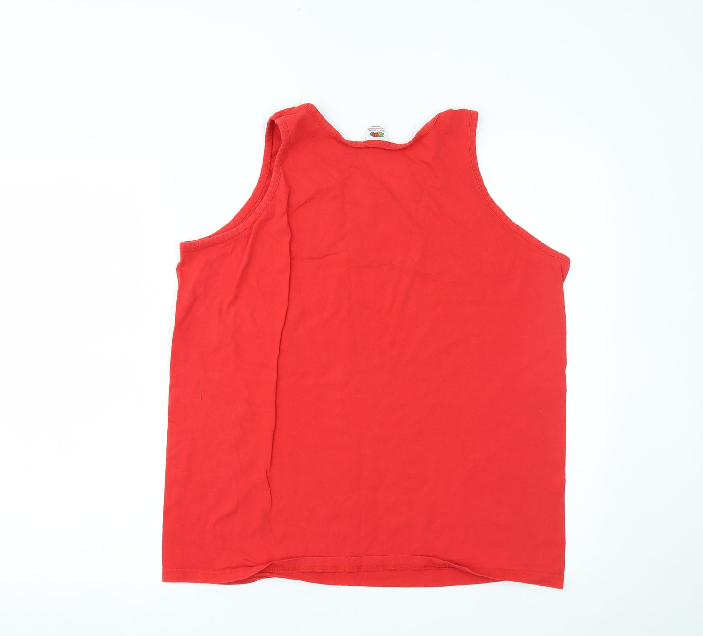 Fruit of the Loom Mens Red   Basic Tank Size XL