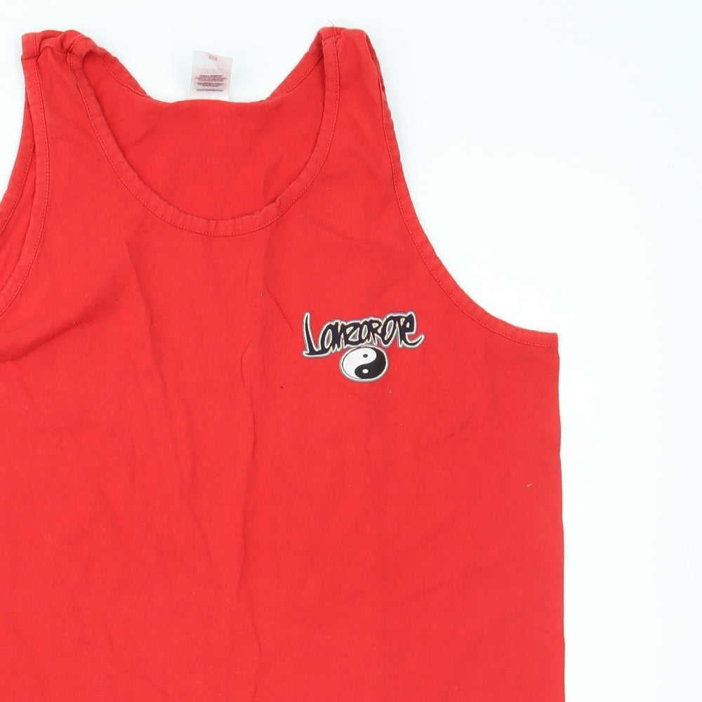 Fruit of the Loom Mens Red   Basic Tank Size XL