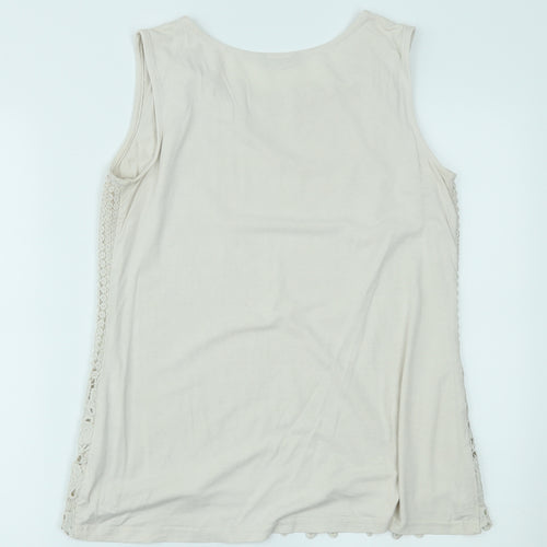 Roman Womens Beige   Basic Tank Size 12