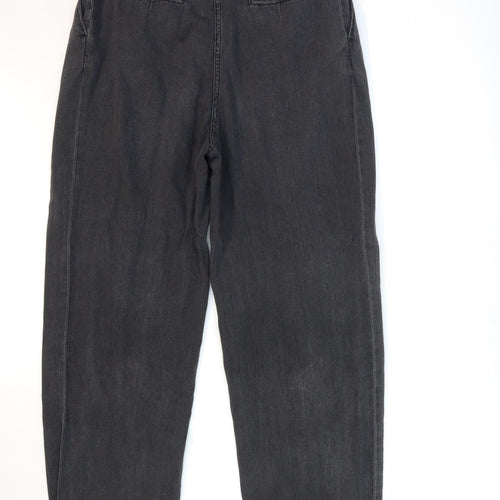 H&M Womens Grey  Denim Mom Jeans Size 10 L31 in