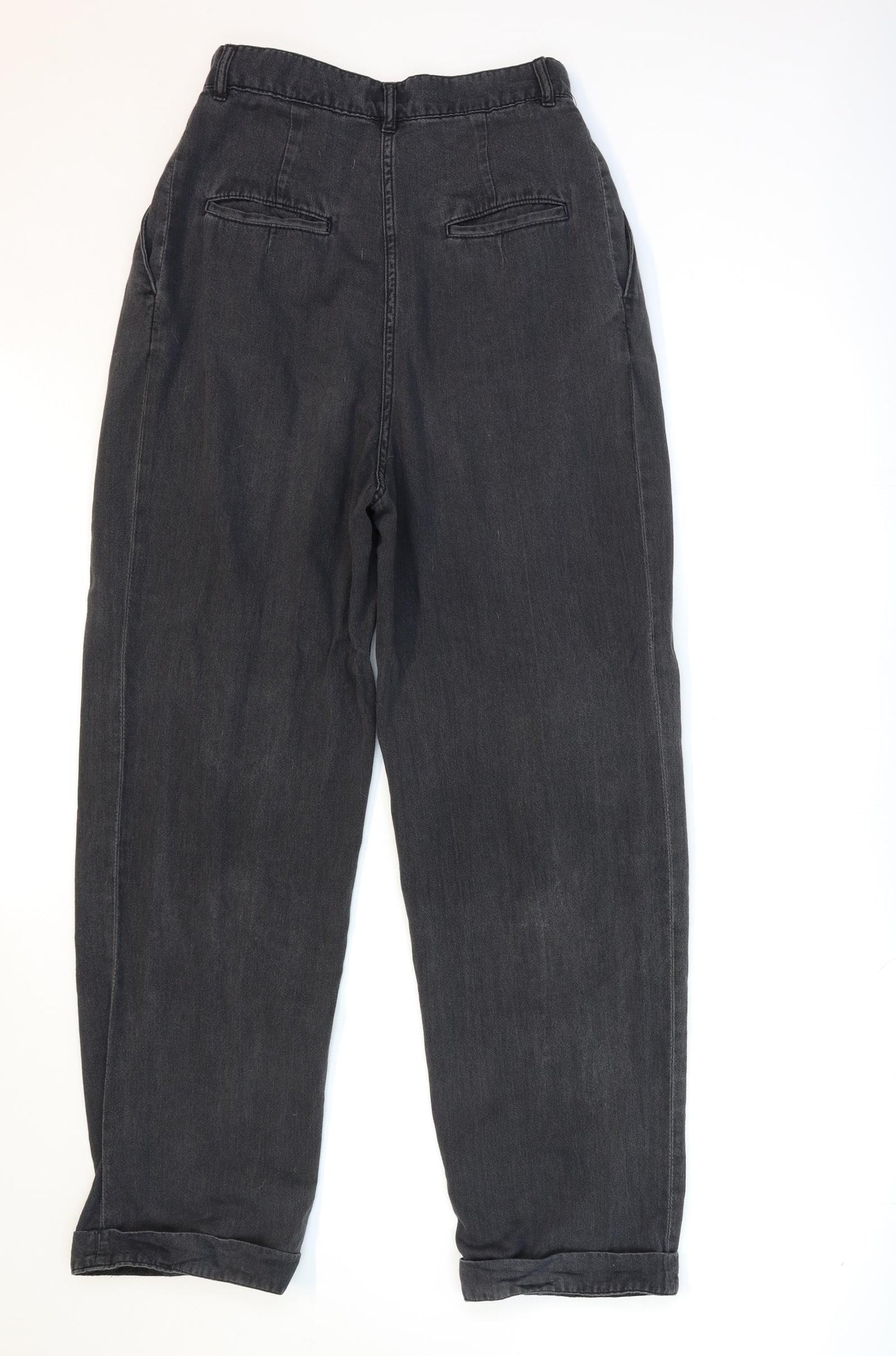 H&M Womens Grey  Denim Mom Jeans Size 10 L31 in