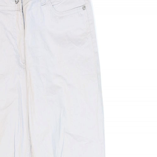 Up Fashion Womens Grey   Chino Trousers Size 12 L28 in