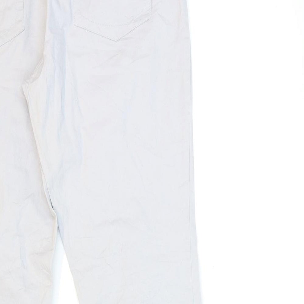 Up Fashion Womens Grey   Chino Trousers Size 12 L28 in