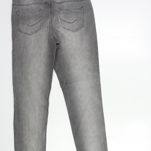 ORSAY Womens Grey  Denim Skinny Jeans Size 28 in L27 in