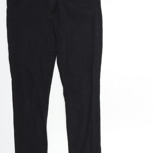 Fishbone Womens Black  Denim Skinny Jeans Size L L29 in