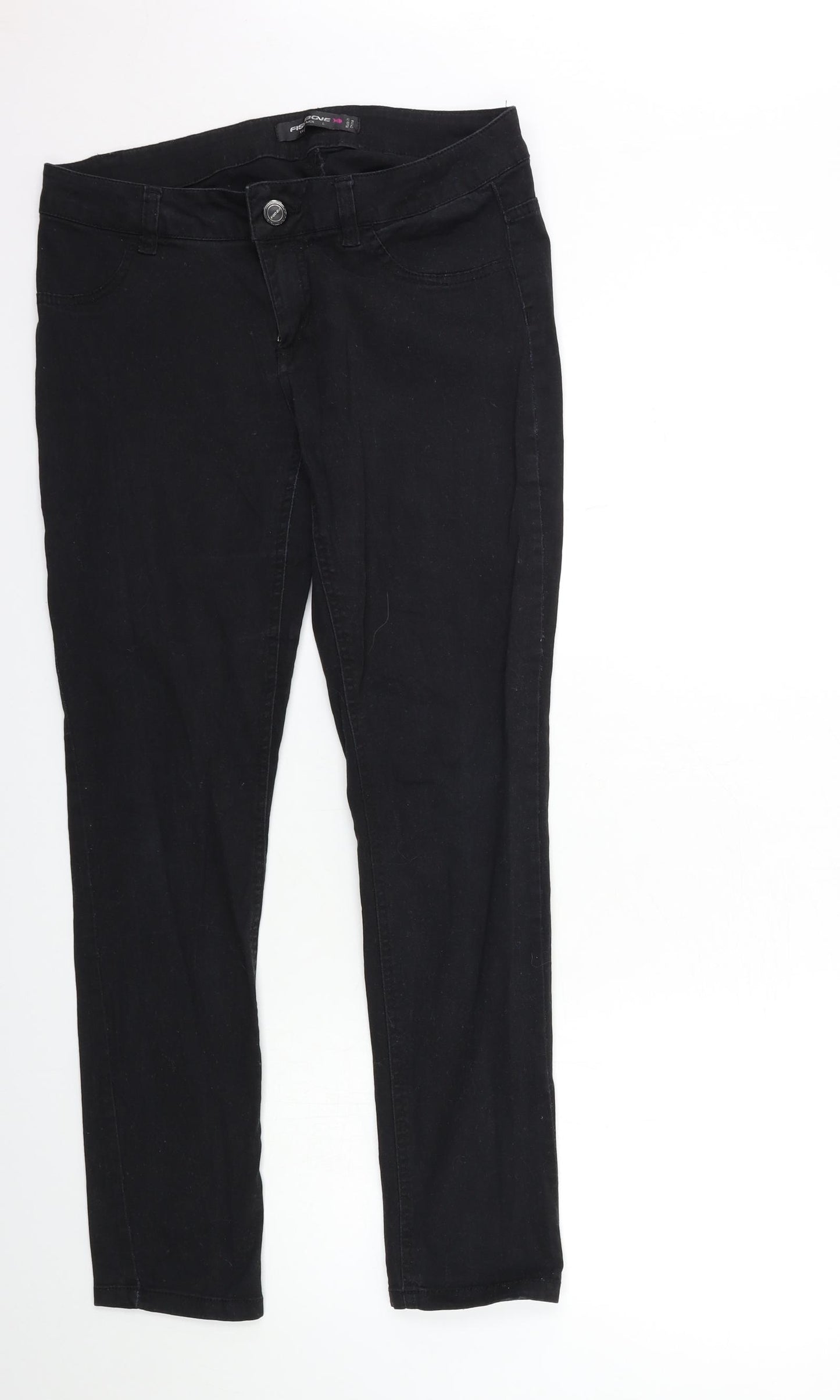 Fishbone Womens Black  Denim Skinny Jeans Size L L29 in