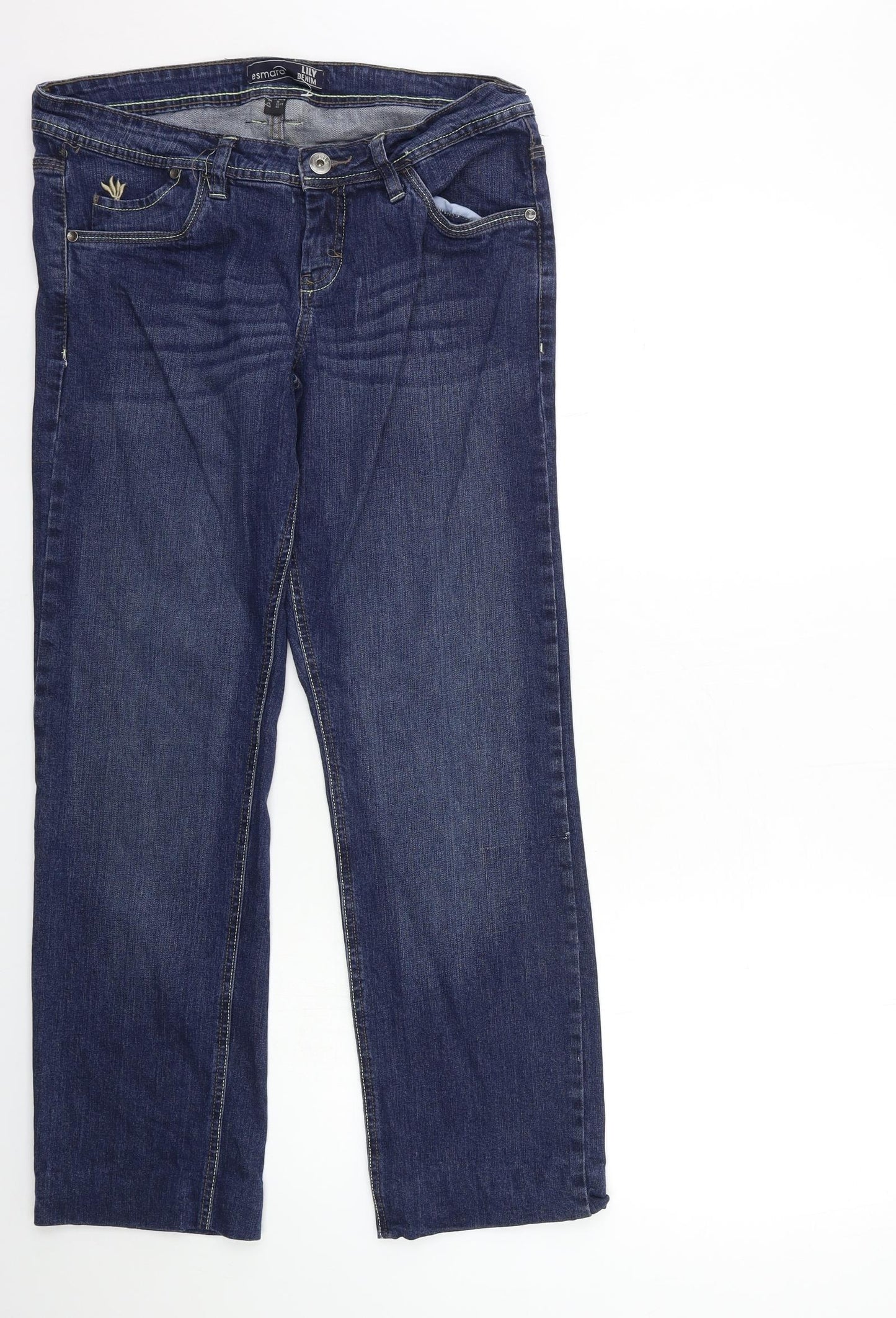 ESMARA Womens Blue  Denim Straight Jeans Size 18 L30 in