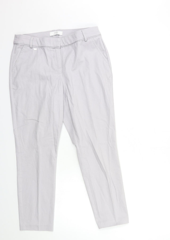 Wallis Womens Grey   Trousers  Size 12 L27 in