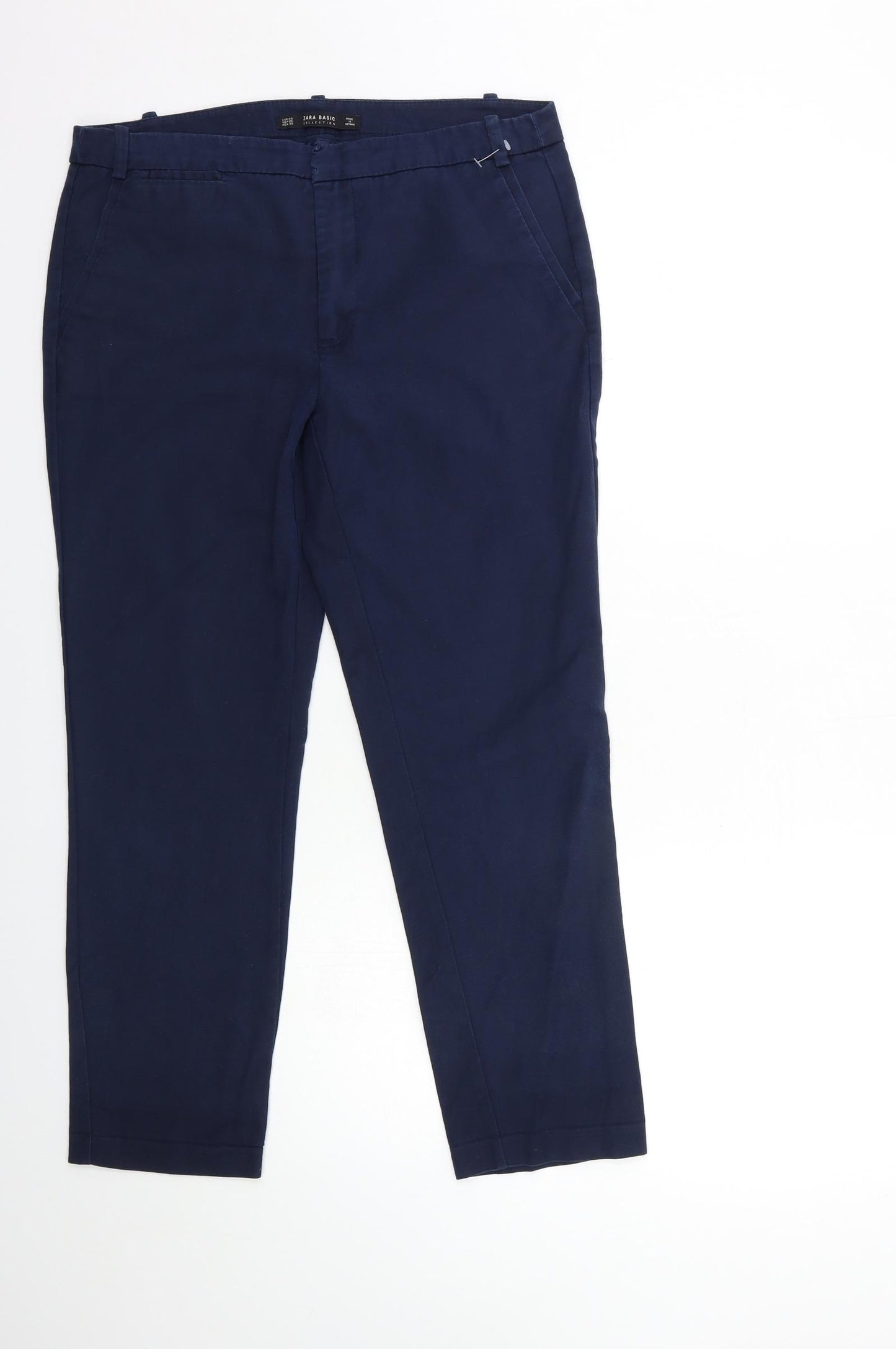 Zara Womens Blue   Trousers  Size 12 L26 in