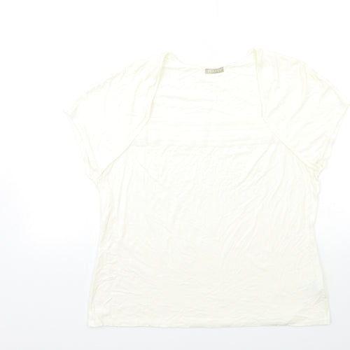 PLANET Womens White   Basic T-Shirt Size L
