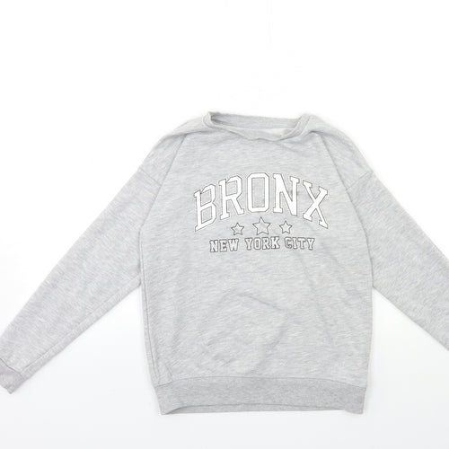 Primark Girls Grey   Pullover Sweatshirt Size 10 Years  - nyc