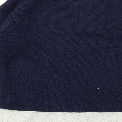 Young Dimension Girls Blue  Knit Pullover Jumper Size 12 Years