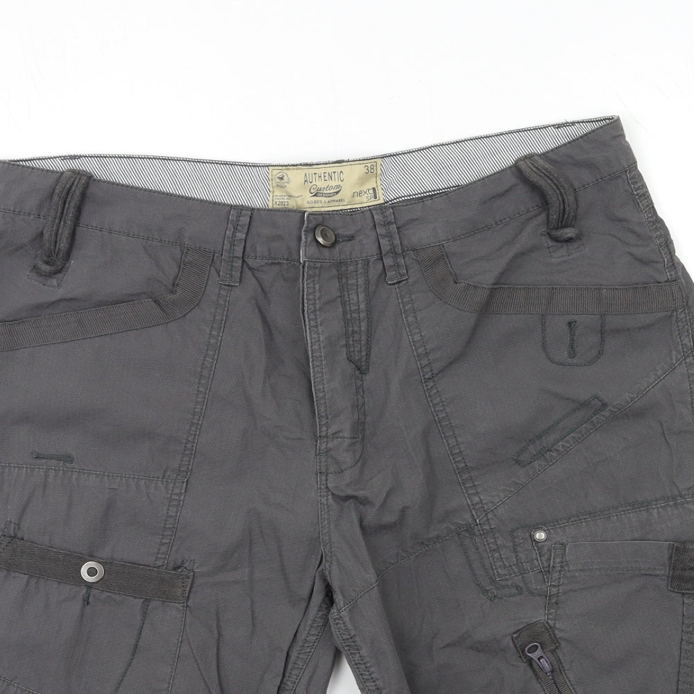 NEXT Mens Grey   Cargo Shorts Size 38 in