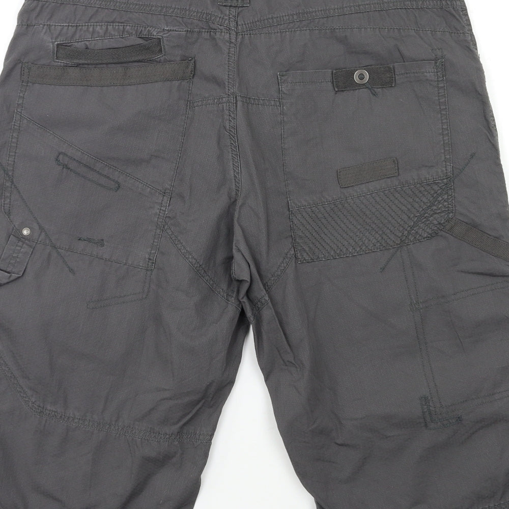 NEXT Mens Grey   Cargo Shorts Size 38 in