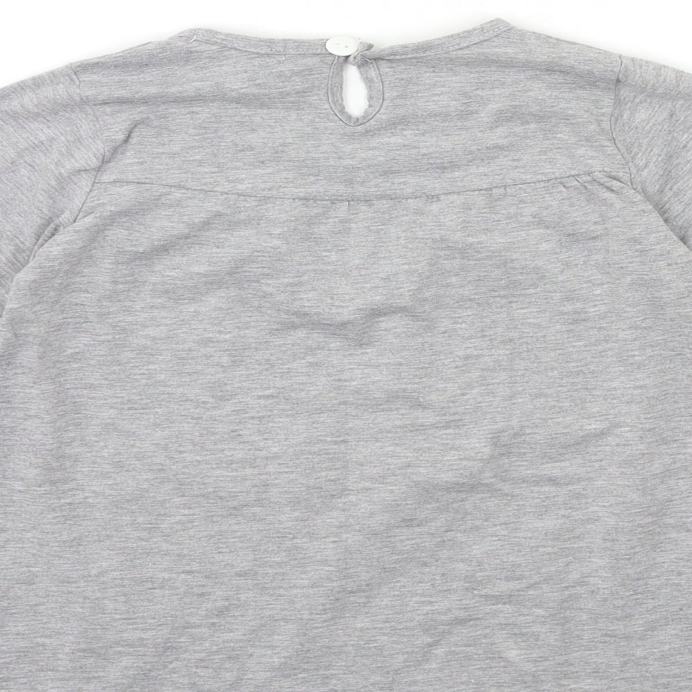 Venue Girls Grey   Basic T-Shirt Size 10 Years