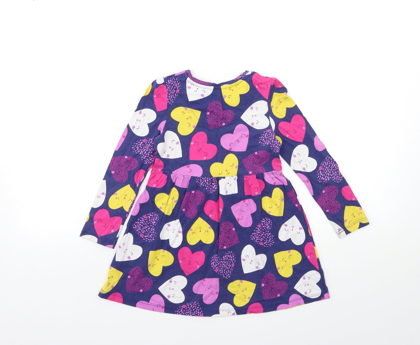TU Girls Blue Floral  A-Line  Size 2-3 Years