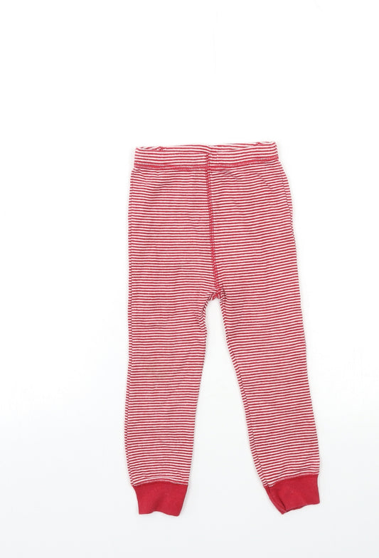 NEXT Girls Red Striped  Capri Trousers Size 2-3 Years