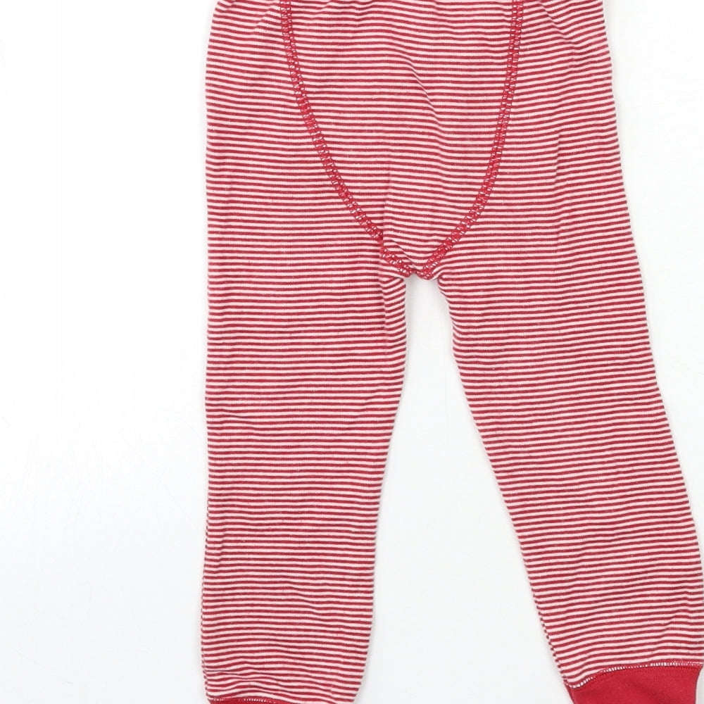 NEXT Girls Red Striped  Capri Trousers Size 2-3 Years