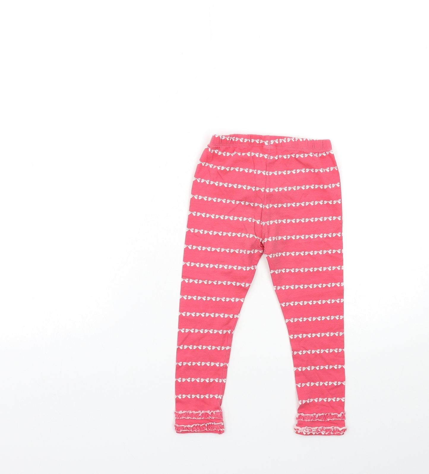 Mini Club Girls Pink Striped  Capri Trousers Size 2-3 Years