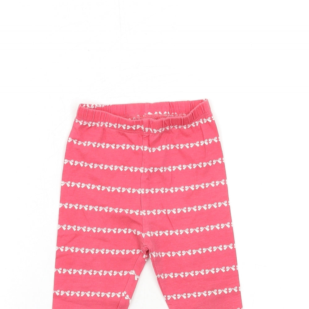 Mini Club Girls Pink Striped  Capri Trousers Size 2-3 Years