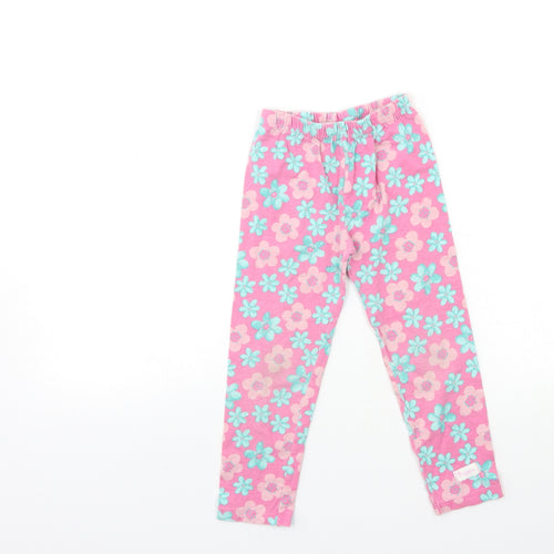 Peppa Pig Girls Pink Floral  Capri Trousers Size 2-3 Years