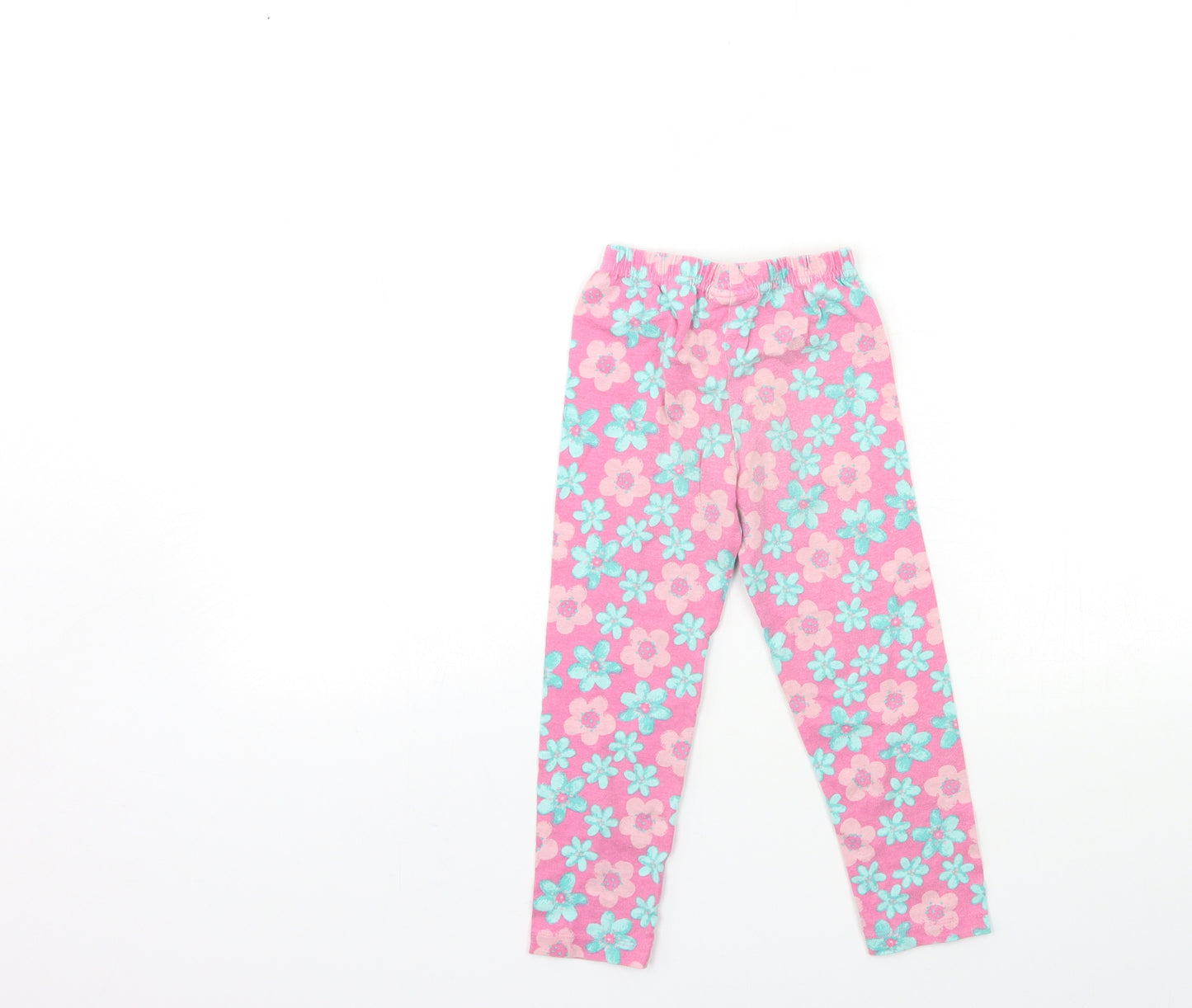 Peppa Pig Girls Pink Floral  Capri Trousers Size 2-3 Years