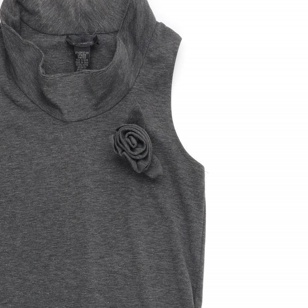 Alyn Paige Womens Grey   A-Line  Size M