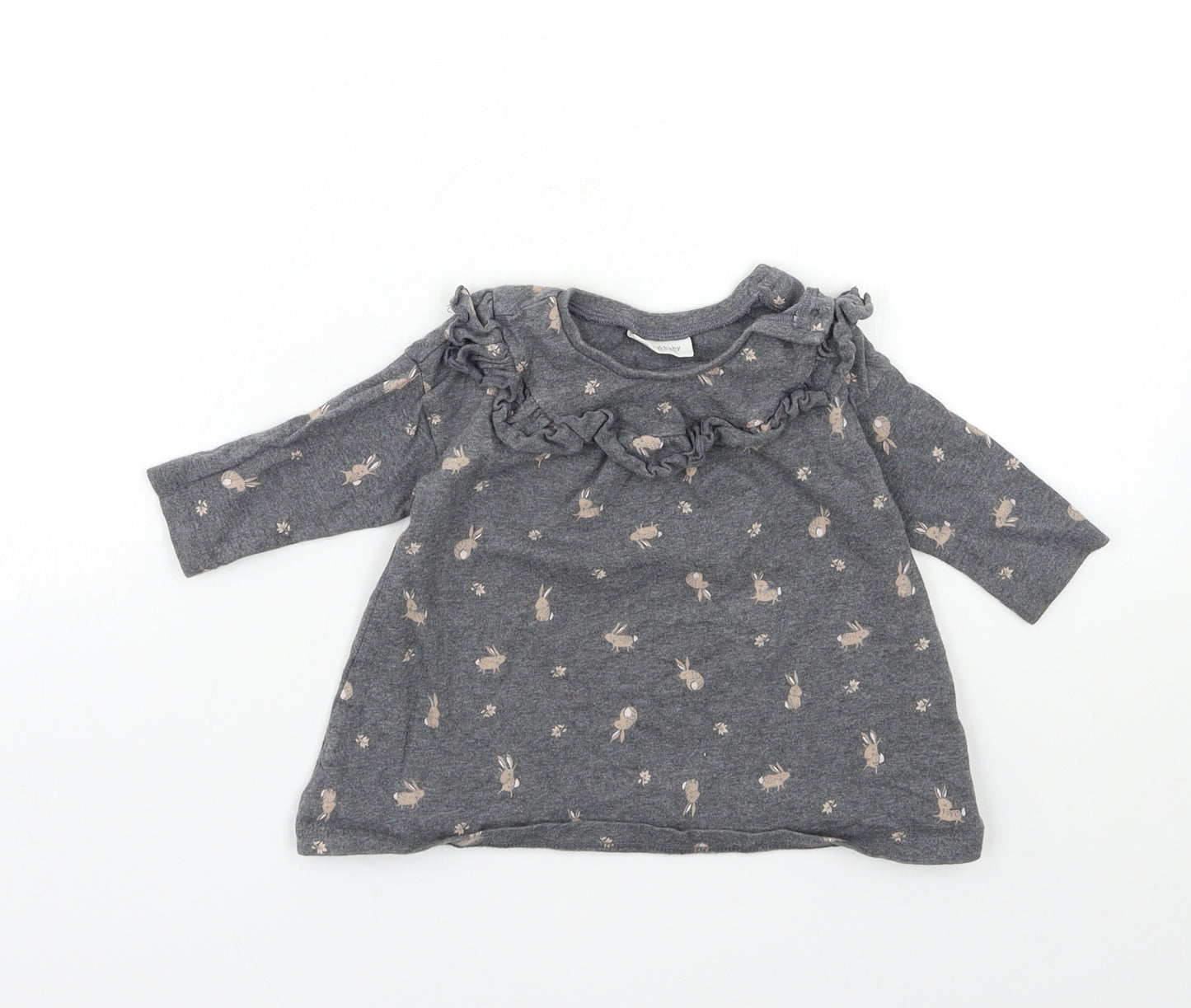 NEXT Baby Grey   Basic T-Shirt Size 3-6 Months