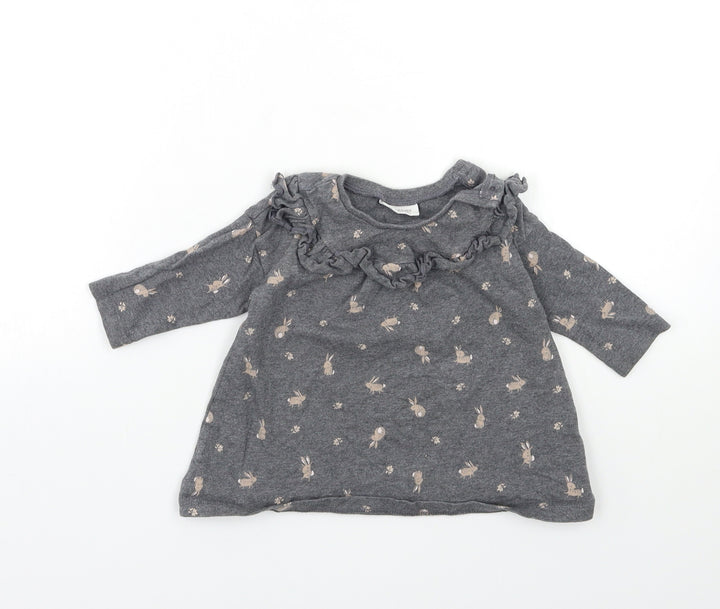 NEXT Baby Grey   Basic T-Shirt Size 3-6 Months