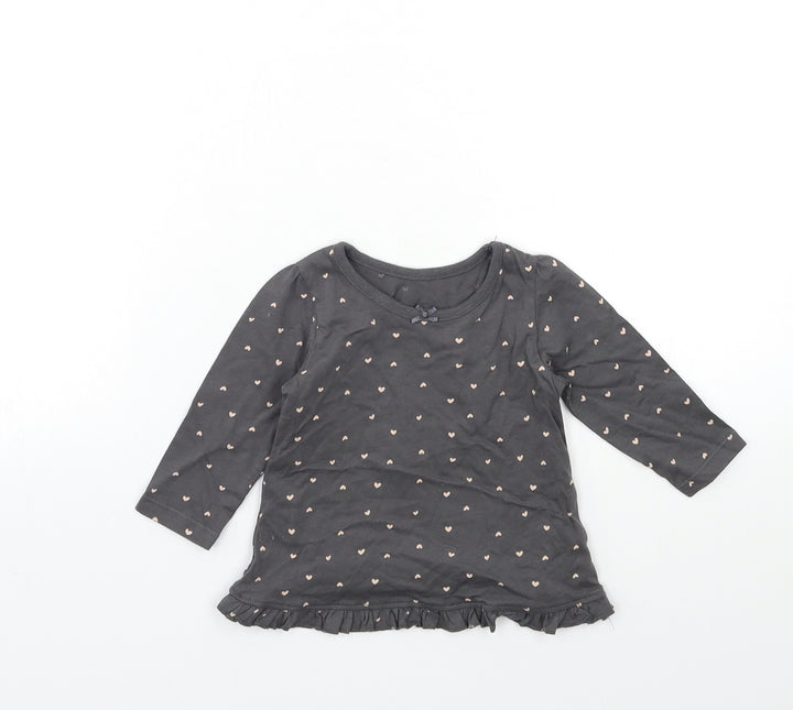 George Baby Grey Basic T-Shirt Size 3-6 Months