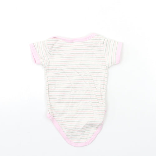 Bee Bo Baby White Striped  Babygrow One-Piece Size 3-6 Months