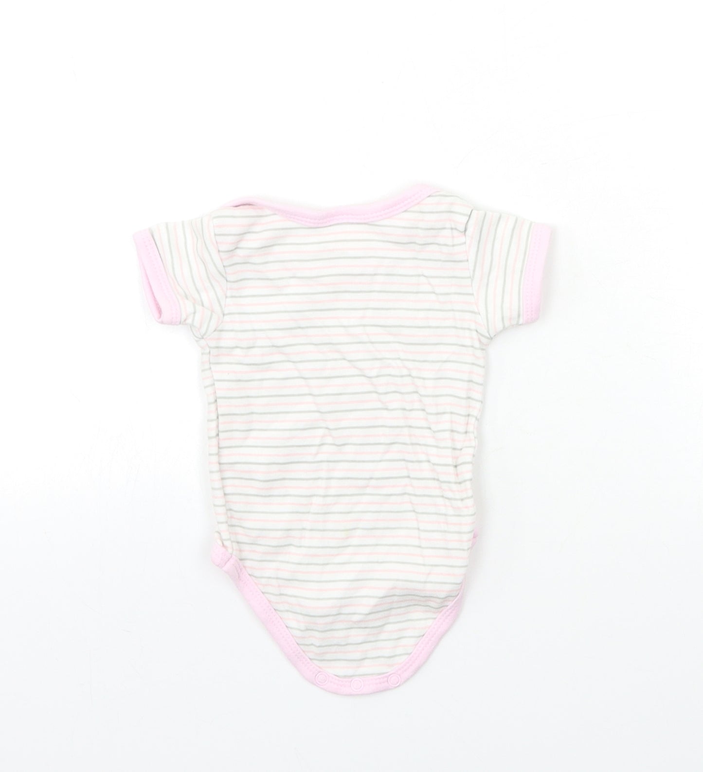 Bee Bo Baby White Striped  Babygrow One-Piece Size 3-6 Months