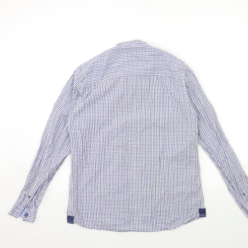 HOUSE CLTH Mens Blue Check   Button-Up Size S