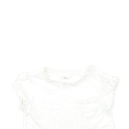 NEXT Girls White   Basic T-Shirt Size 8 Years