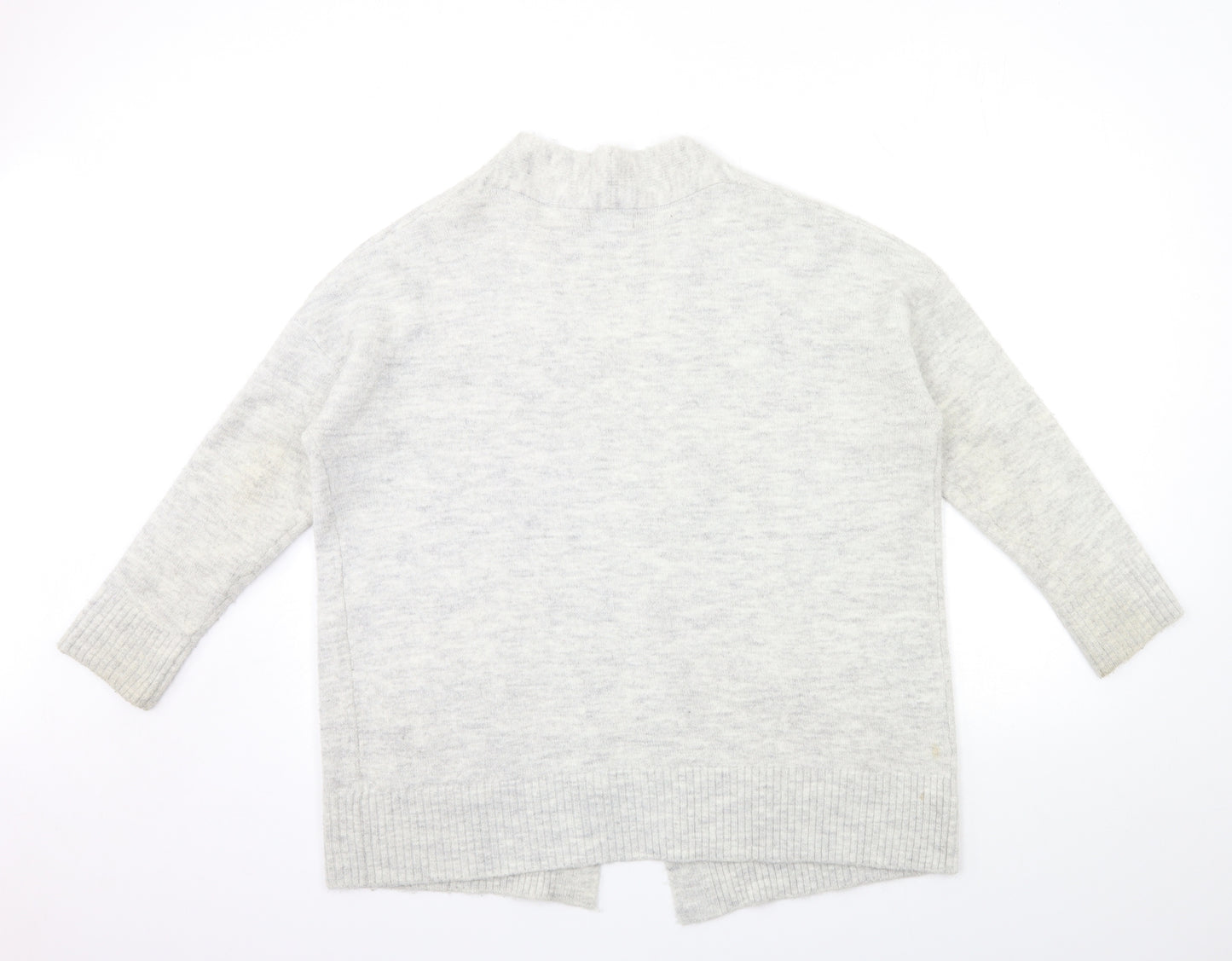 Primark Womens Grey  Knit Cardigan Jumper Size 10