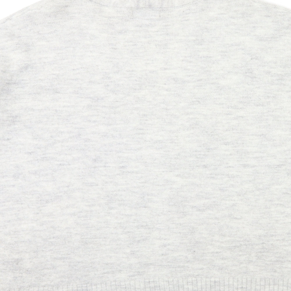Primark Womens Grey  Knit Cardigan Jumper Size 10