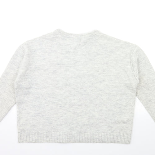 Primark Womens Grey  Knit Pullover Jumper Size S