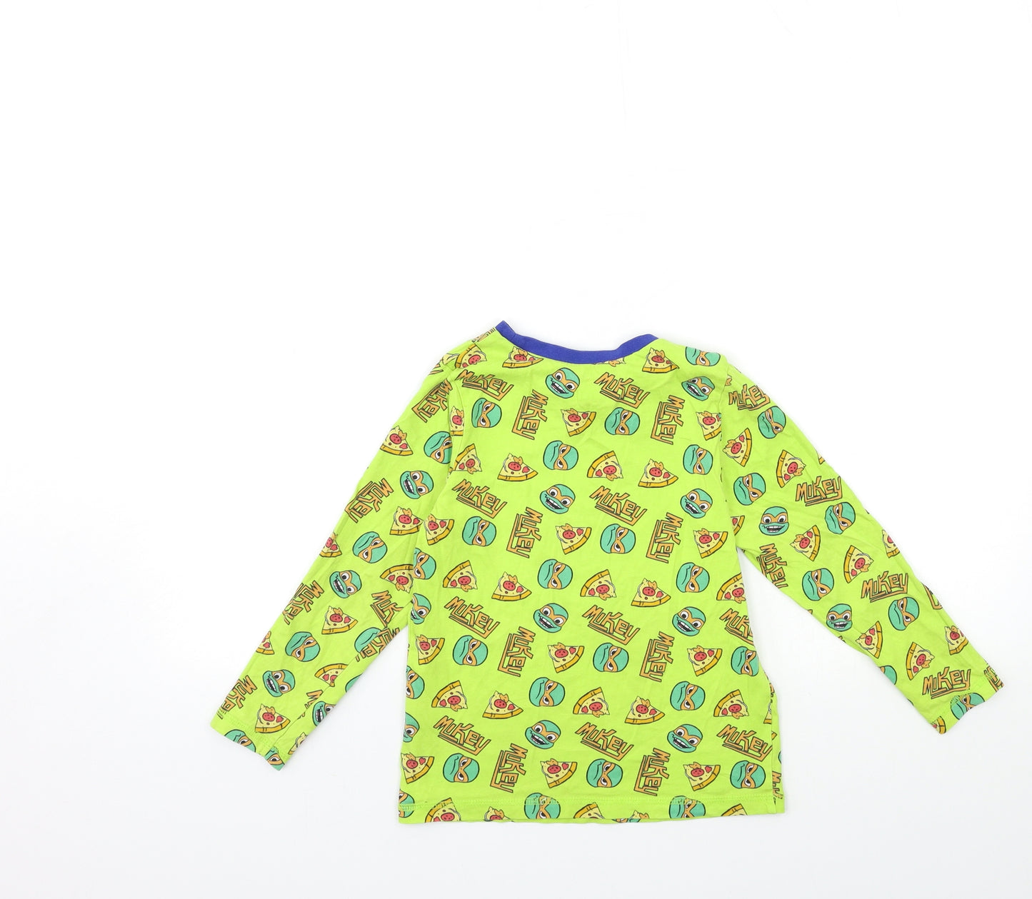 George Boys Green   Basic T-Shirt Size 6-7 Years  - turtles