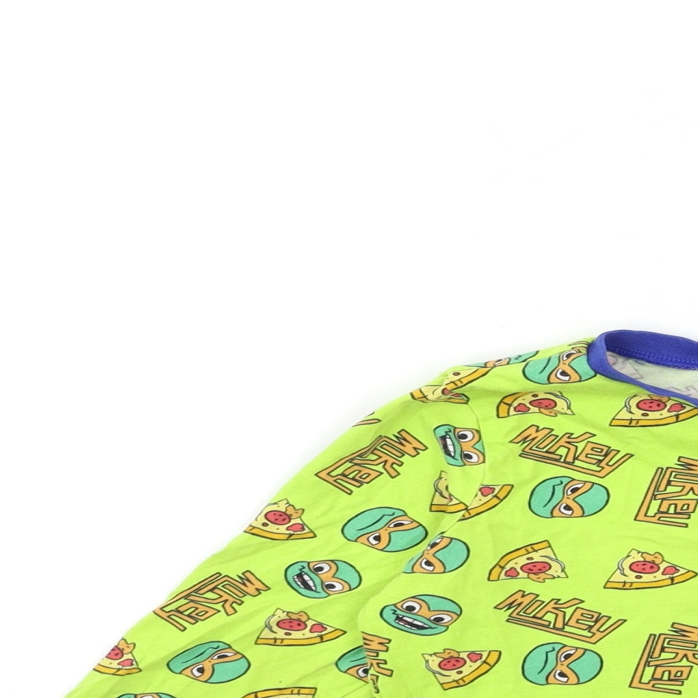 George Boys Green   Basic T-Shirt Size 6-7 Years  - turtles