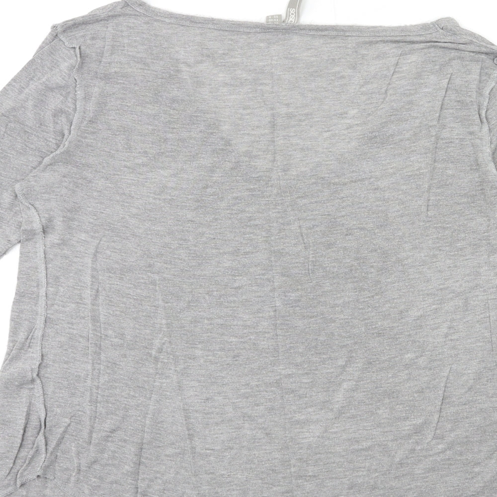 ASOS Womens Grey   Basic T-Shirt Size 12