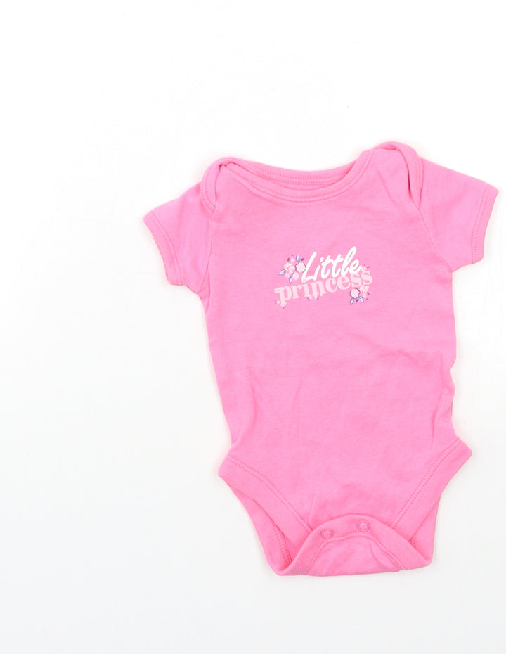 George Baby Pink Babygrow One-Piece Size 0-3 Months