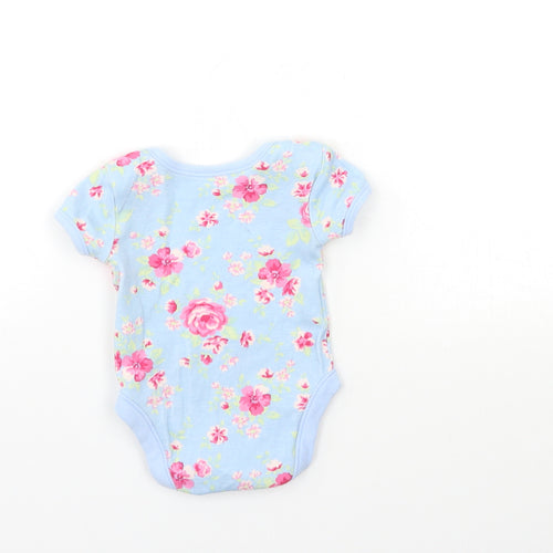 George Baby Blue Floral  Babygrow One-Piece Size 0-3 Months