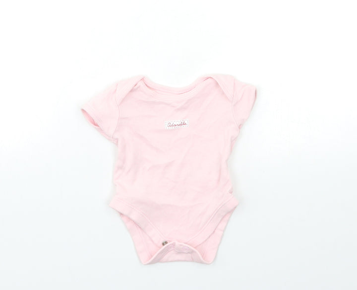 George Baby Pink Babygrow One-Piece Size 0-3 Months