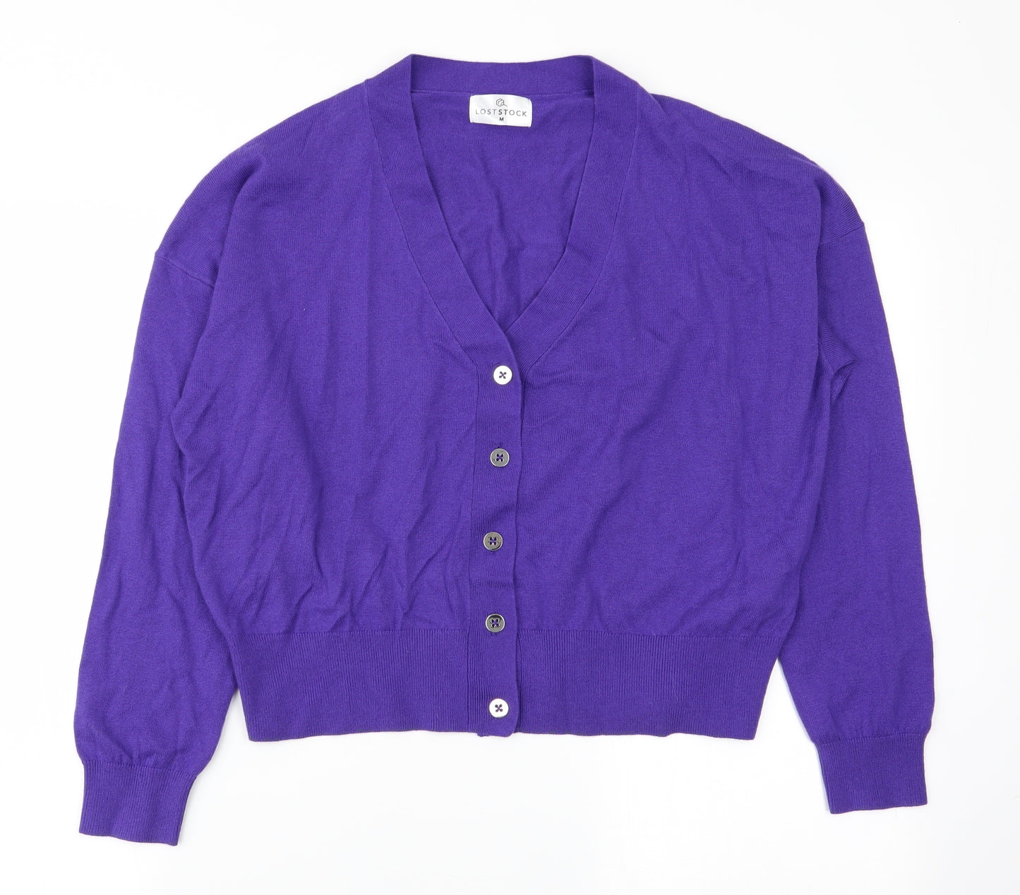 loststock Womens Purple   Cardigan Jumper Size M