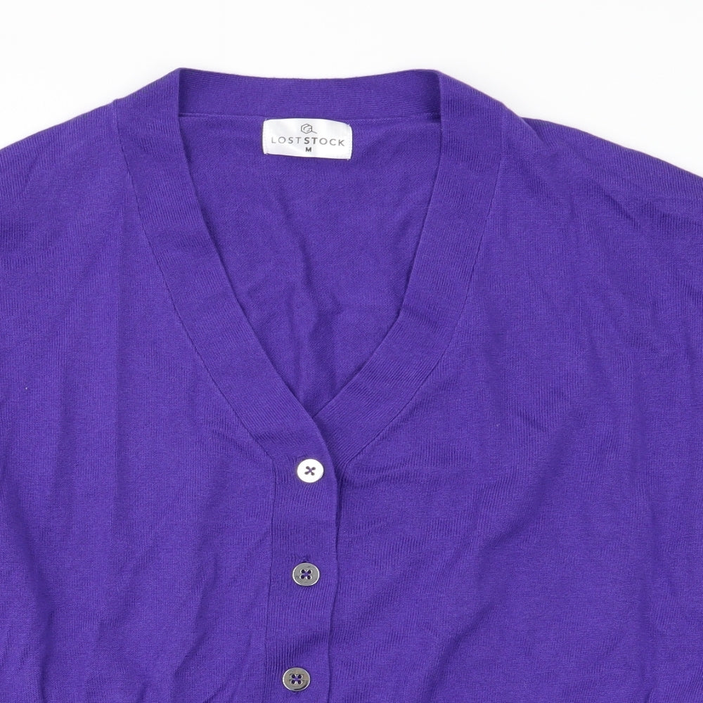 loststock Womens Purple   Cardigan Jumper Size M